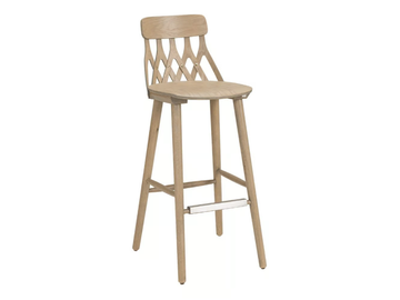 Y5 680BL - High ash stool with footrest by Hans K - view 3